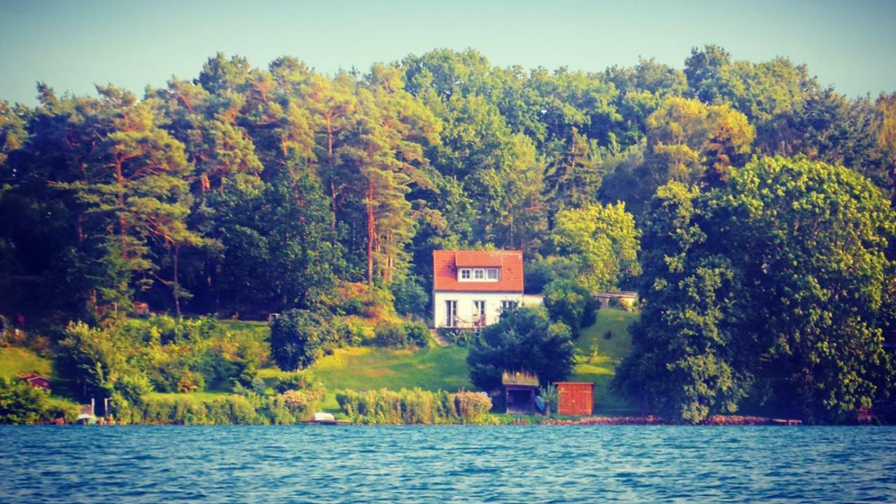 Ferienhaus SeeWaldMeer am Pinnower See bei Schwerin Pinnow  Exterior foto