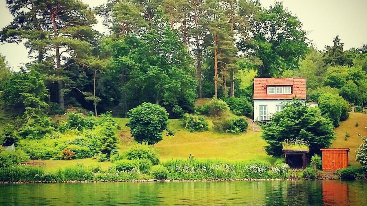 Ferienhaus SeeWaldMeer am Pinnower See bei Schwerin Pinnow  Exterior foto